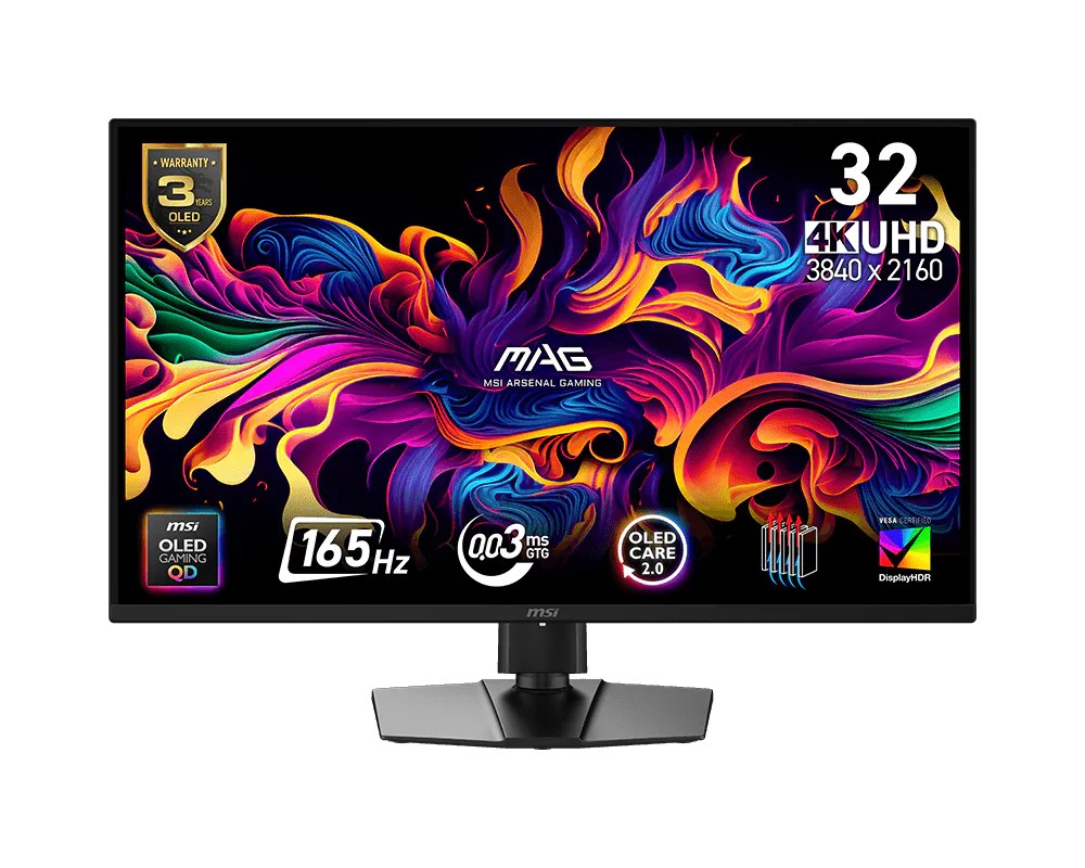 MSI MAG 322UP QD-OLED E16 - 31.5" - UHD - OLED - 165Hz