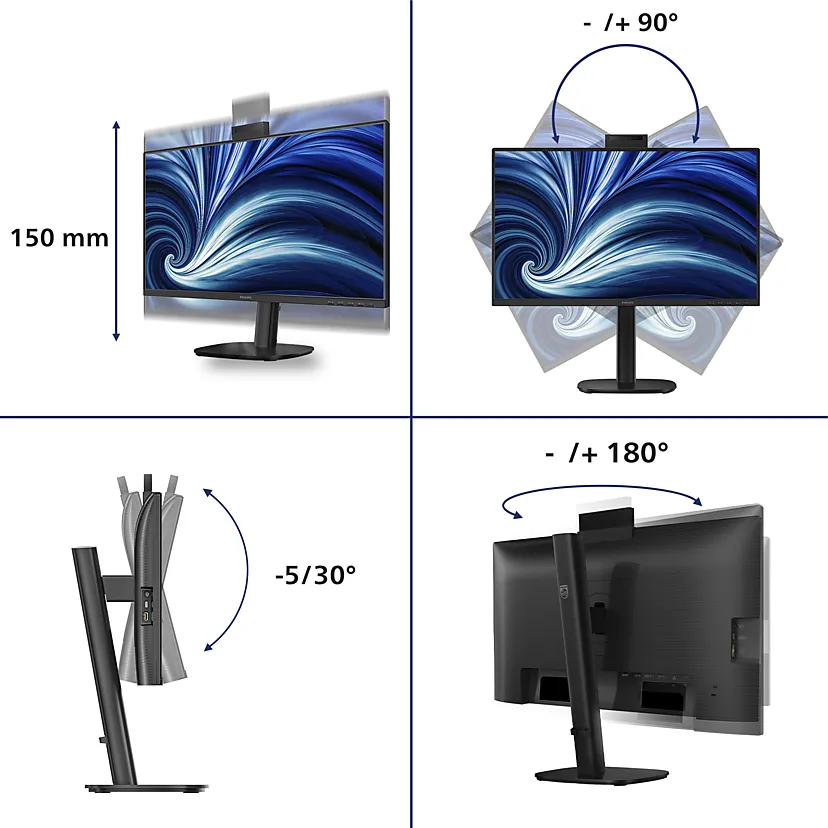 Philips 24B2U4301H - 4000 Series - LED monitor - Full HD (1080p) - 24"