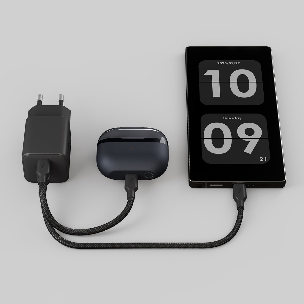 Zens compact USB-C + USB-A Power Adapter (EU) |  30-100W