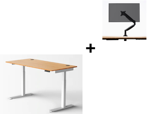 Meri Standing Desk + free monitor arm 