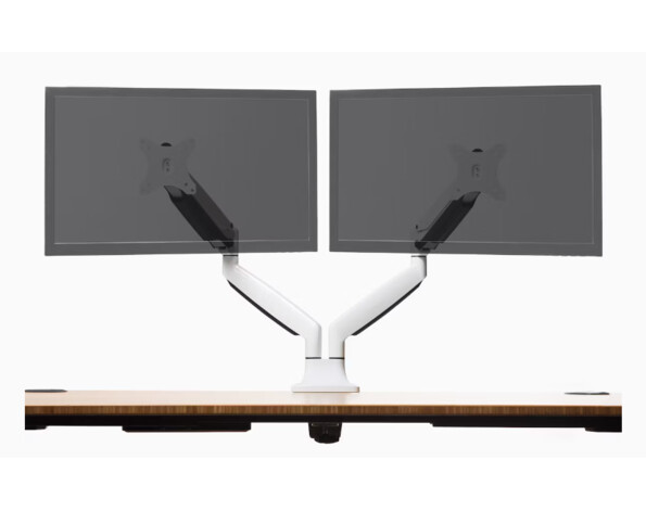 PROMO: Jarvis Bras de moniteur (Blanc, Double)
