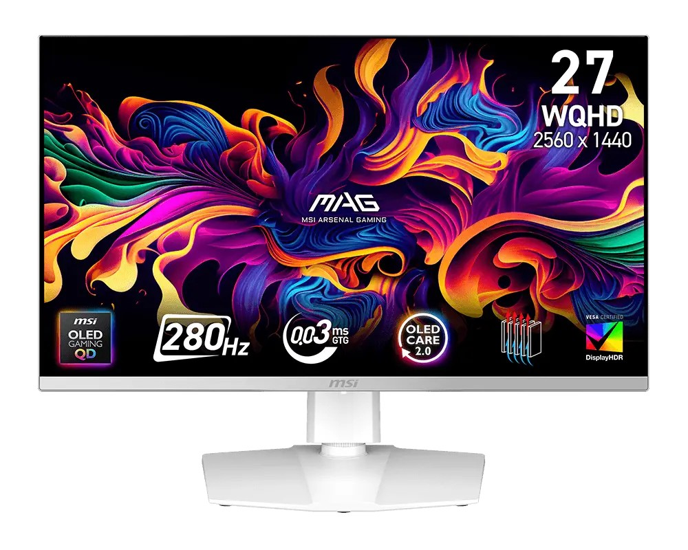 MSI MAG 272QPW – 27" WQHD QD-OLED 280Hz